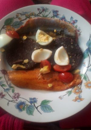 A picture of Joe's kipper surprise.
