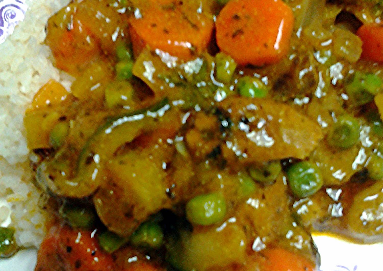 Indian inspired Vegetables Recipe by skunkmonkey101 - Cookpad