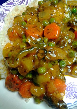 A picture of Indian inspired Vegetables.