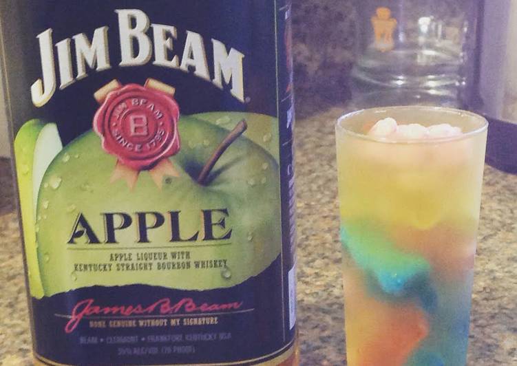 Steps to Make Any-night-of-the-week Jim Beam Apple Gummy Shooters