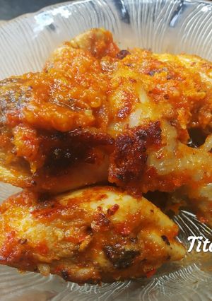 Foto resep Ayam bakar teplon bumbu rujak😋