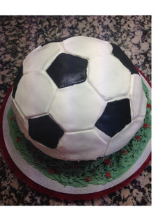Una foto de Tarta balón de fútbol