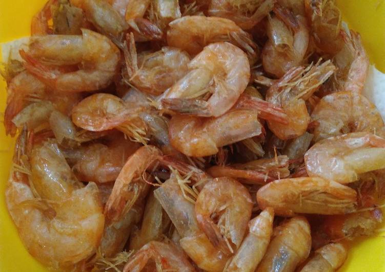 Resep Udang goreng gurih (dengan kulit) Anti Gagal