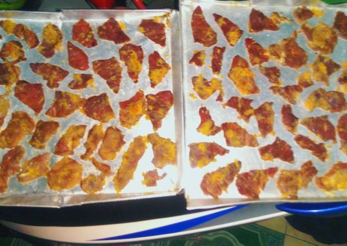 Resep Dendeng sapi jemur (de'eng) Anti Gagal