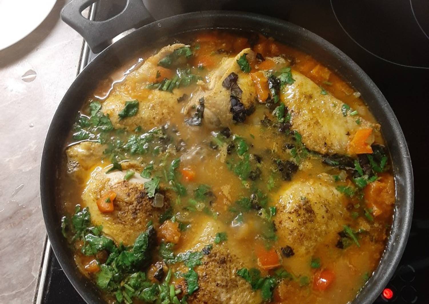 Как приготовить чахохбили из курицы пошаговый рецепт с фото в домашних условиях на сковороде быстро