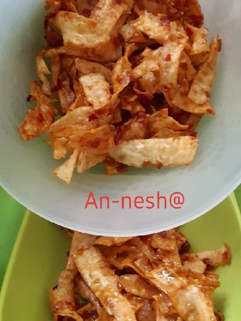 Cara Mudah Menyiapkan Resep 16.Keripik Singkong Pedas Manis yang Uenak Anti Ribet, Menggugah Selera
