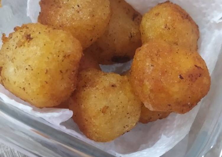 Cara Gampang Membuat Snack mpasi 10 bulan - bola kentang keju Anti Gagal