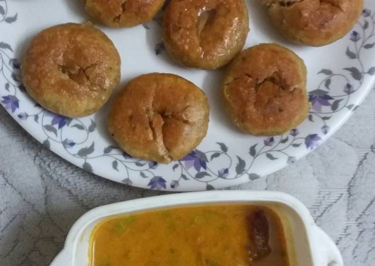 Recipe of Any-night-of-the-week Daal and pan fried bafla