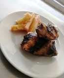 Pollo a las brasas estilo árabe