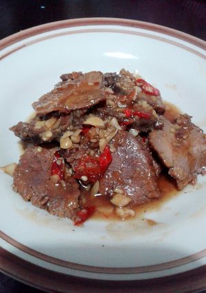 Foto resep Bistik oseng daging sapi
