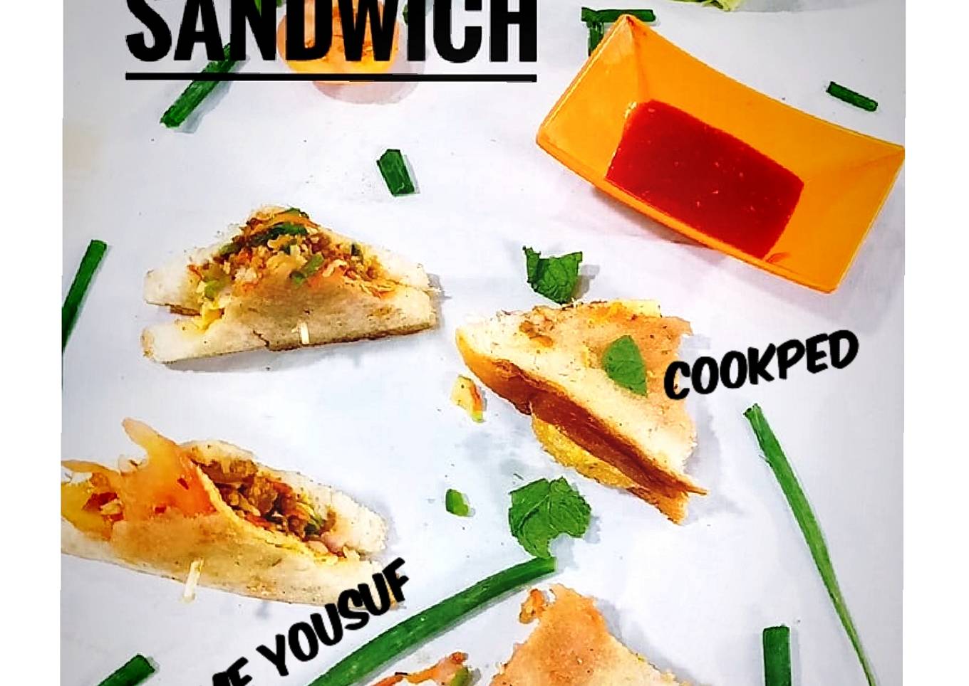 Egg omelet sandwich