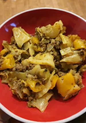 Une photo de Potee de viande hachée et légumes
