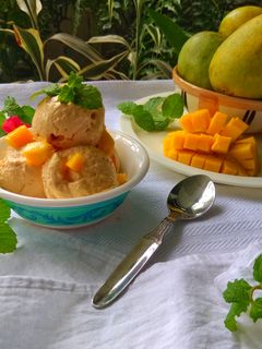 A picture of Mango Icecream.