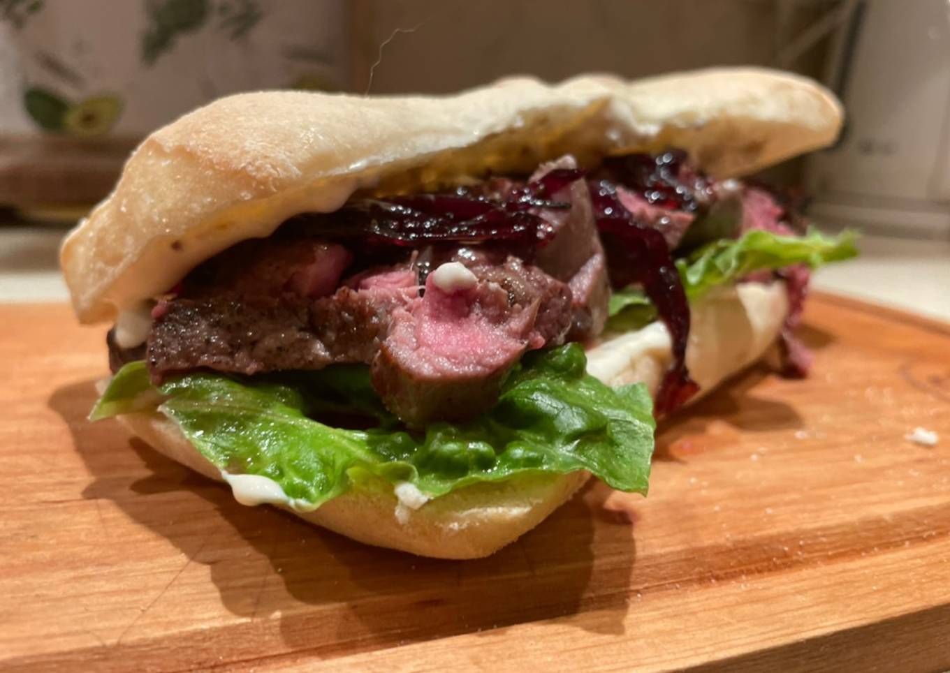 delicious steak sandwich