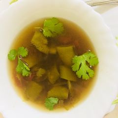 A picture of Broad /sem fali beans soup.