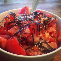 A picture of Japanese Tomato Salad.