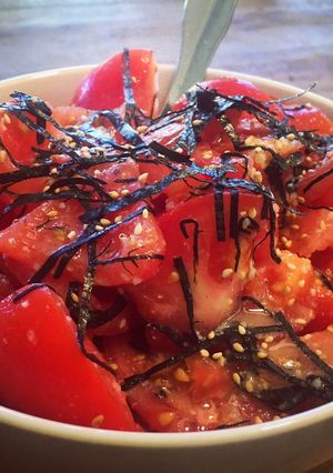 A picture of Japanese Tomato Salad.