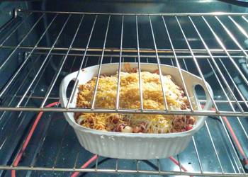 How to Recipe Yummy Left over taco chilli pasta bake