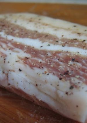 A picture of Extremely Delicious Homemade Pancetta.