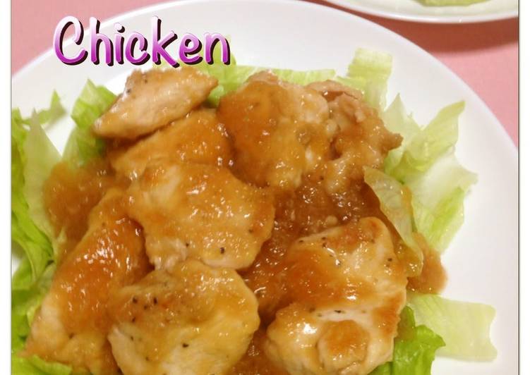 Recipe of Homemade Healthy Chicken Breast with Plum &amp; Grated Radish