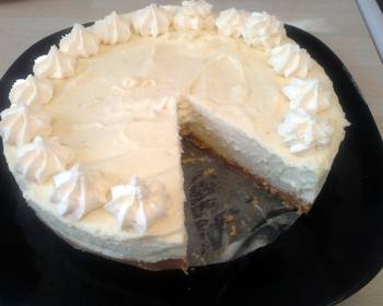 Easy Recipe White Chocolate and Lime Cheesecake Yummy