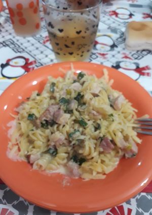 Una foto de Ñoquis con crema
