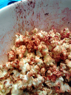 A picture of Bloody Popcorn ~ halloween.