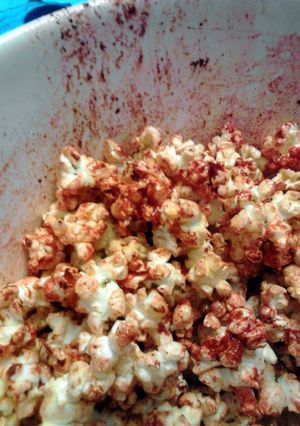 A picture of Bloody Popcorn ~ halloween.