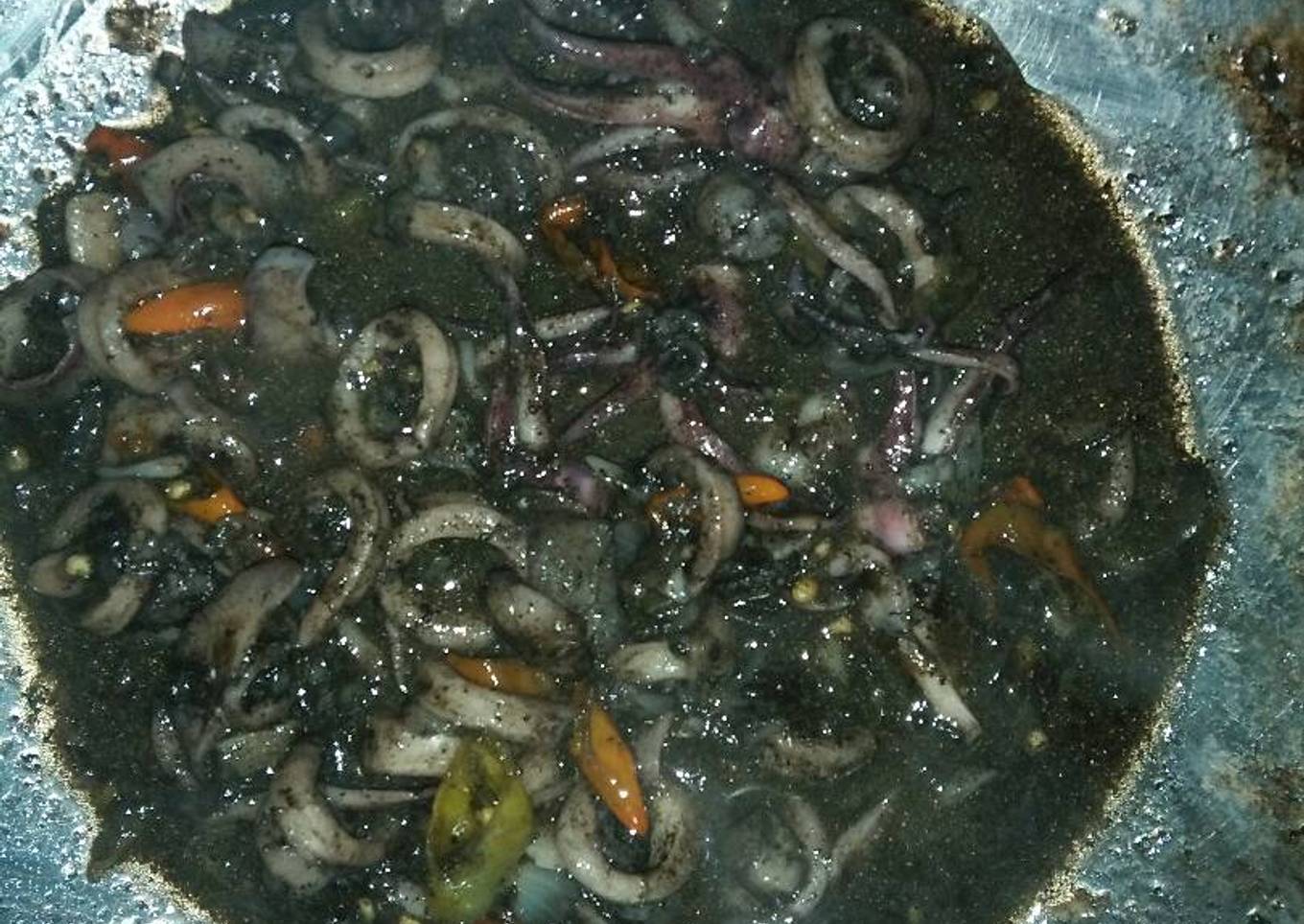 Cumi hitam pedas..