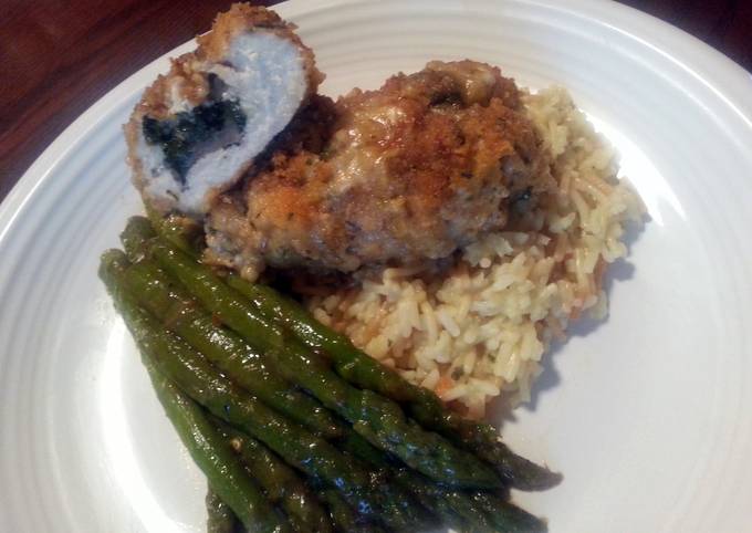 Oven Fried Stuffed Chicken Breast