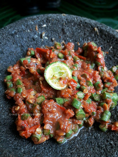 Foto resep Sambal Korek Mentahan Kacang Panjang