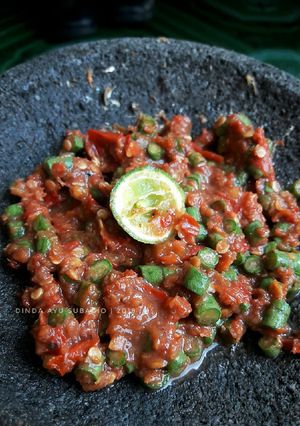 Foto resep Sambal Korek Mentahan Kacang Panjang