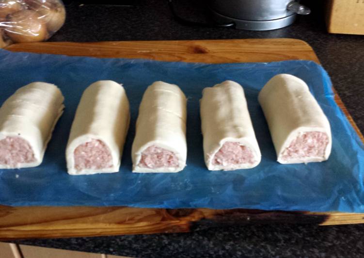 Simple Way to Prepare Perfect yummy homemade sausage rolls