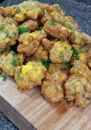 A picture of Ackee and Saltfish Fritters.