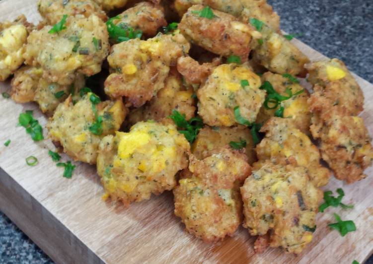 Recipe of Tasty Ackee and Saltfish Fritters