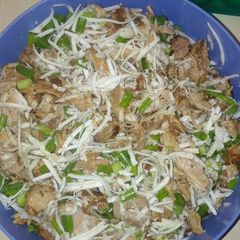 A picture of Chicken Kelaguen With Finadene Sauce.