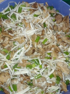 A picture of Chicken Kelaguen With Finadene Sauce.
