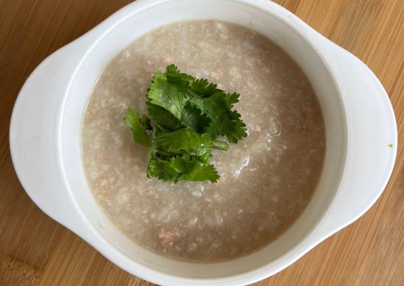 Bubur babi (slow cooker) bisa ganti ayam