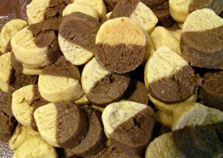 Recipe of Award-winning Two tone peanut butter cookies