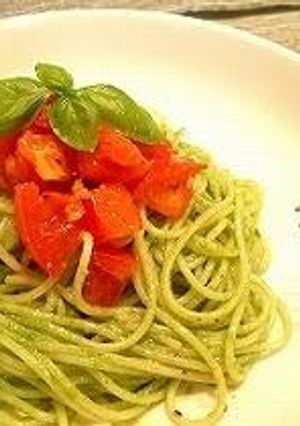 A picture of Spaghetti Genovese.