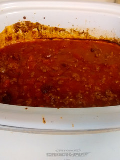 A picture of Crockpot chili.