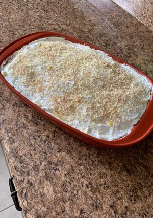 A picture of Easy lemon poke cake.