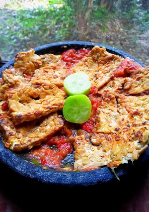 Foto resep Tempe Penyet Tanpa Minyak Diet Friendly