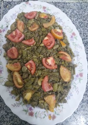 صورة لوصفة فول اخضر باللحمه المفرومه
