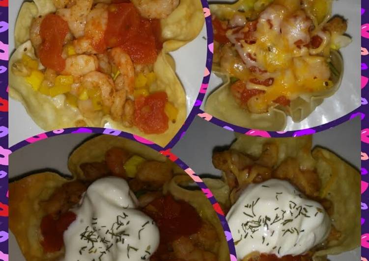 Recipe: Appetizing Shrimp Wonton Bites