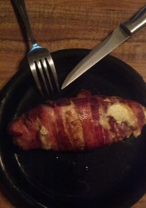 A picture of Philly cheese stuffed chicken breasts.