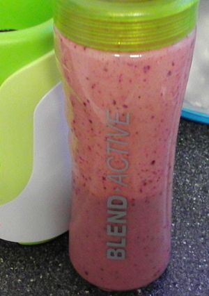A picture of Thick Mango-Berry Smoothie.
