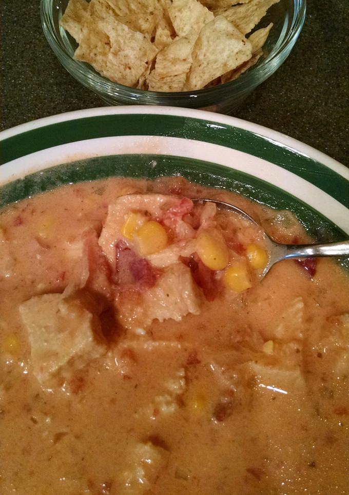 A picture of Bacon Chicken Corn Chowder.