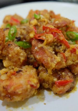 Foto resep Udang Saos Telur Asin