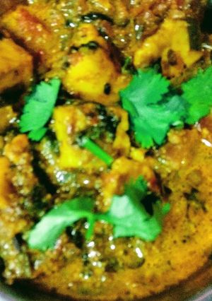 A picture of Methi Paneer Masala (Sabzi).